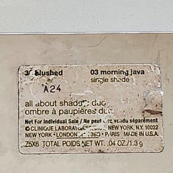 CLINIQUE All About Shades Duo 03 Morning Java Blushed Eye Palette Eyeshadow - Picture 4 of 5